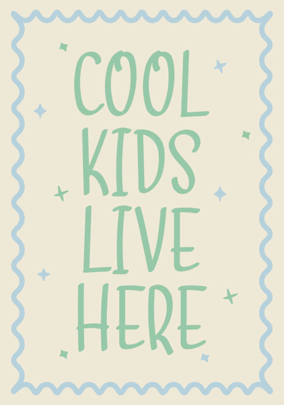 Cool Kids Live Here Poster - Posterbox.dk