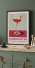 Cosmopolitan Cocktail Recipe Poster - Posterbox.dk