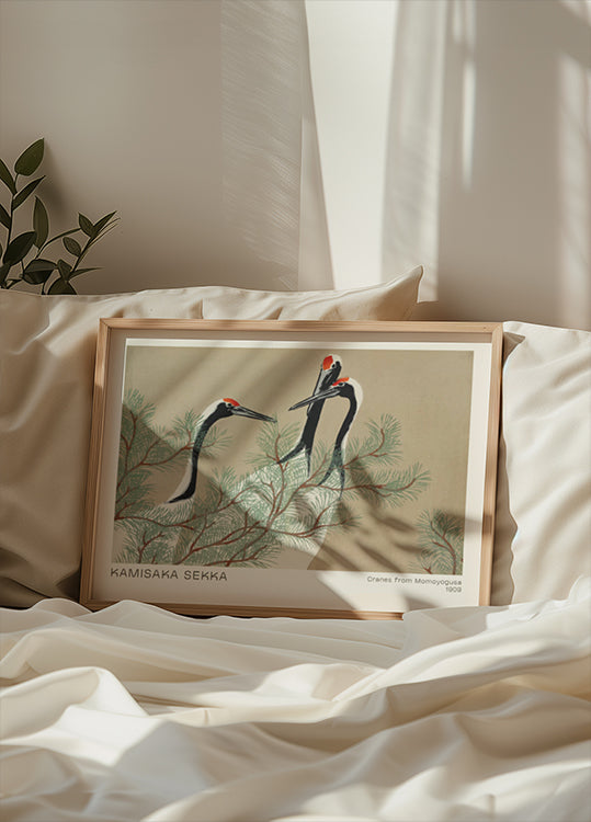 Cranes by Kamisaka Sekka Poster - Posterbox.dk