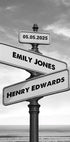 Crossroads of Love, Personalized Signpost Poster - Posterbox.dk