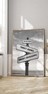 Crossroads of Love, Personalized Signpost Poster - Posterbox.dk