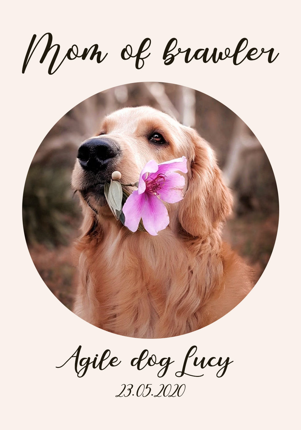 Custom Dog Portrait Poster - Posterbox.dk