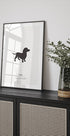 Custom Dog Silhouette Poster - Posterbox.dk