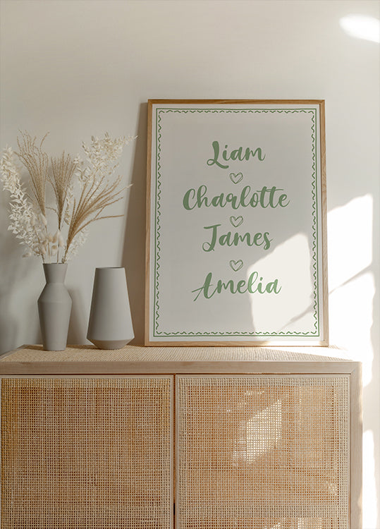 Custom Family Name Poster - Posterbox.dk