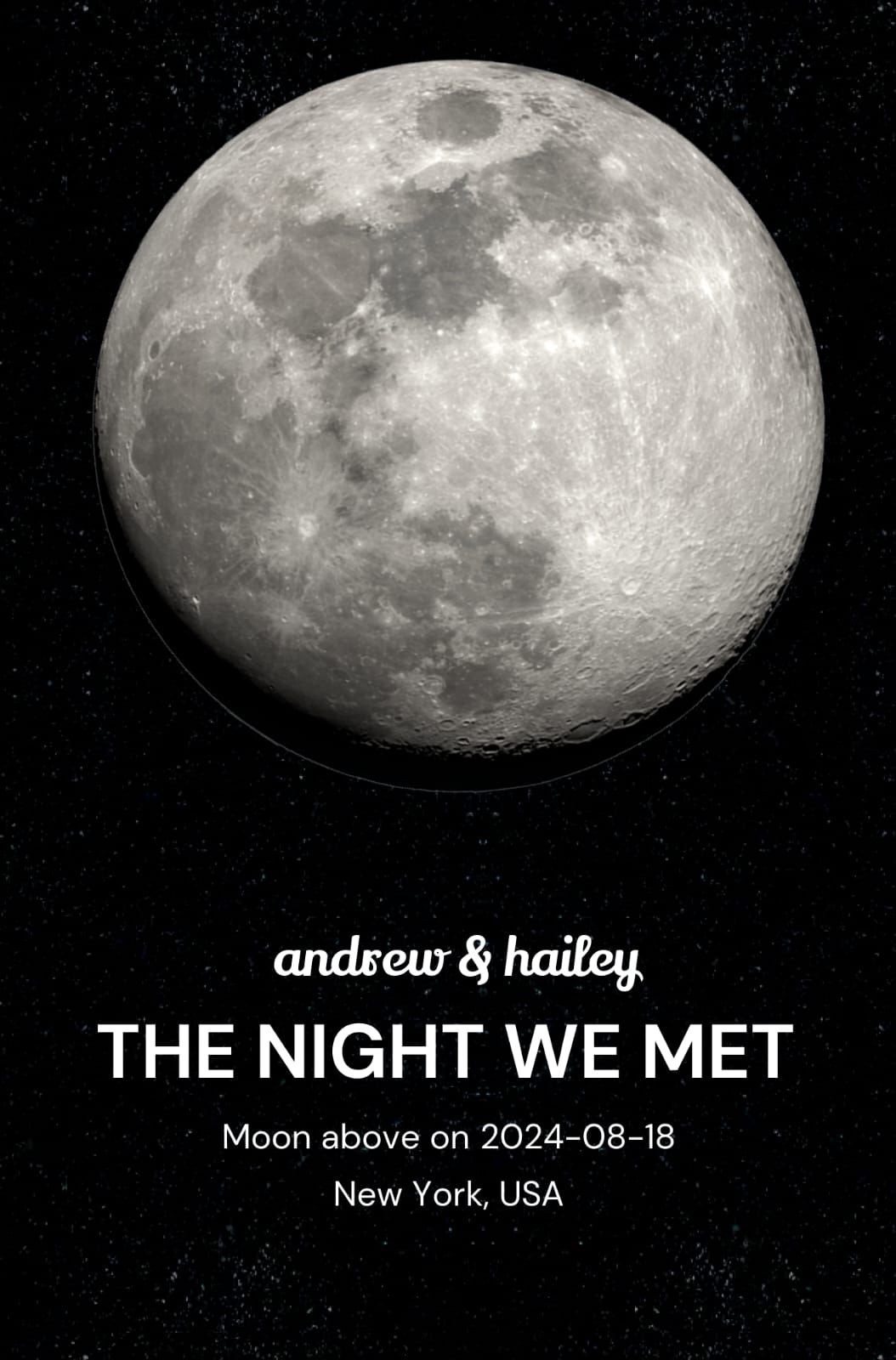 Custom Moon Phase Poster - Posterbox.dk