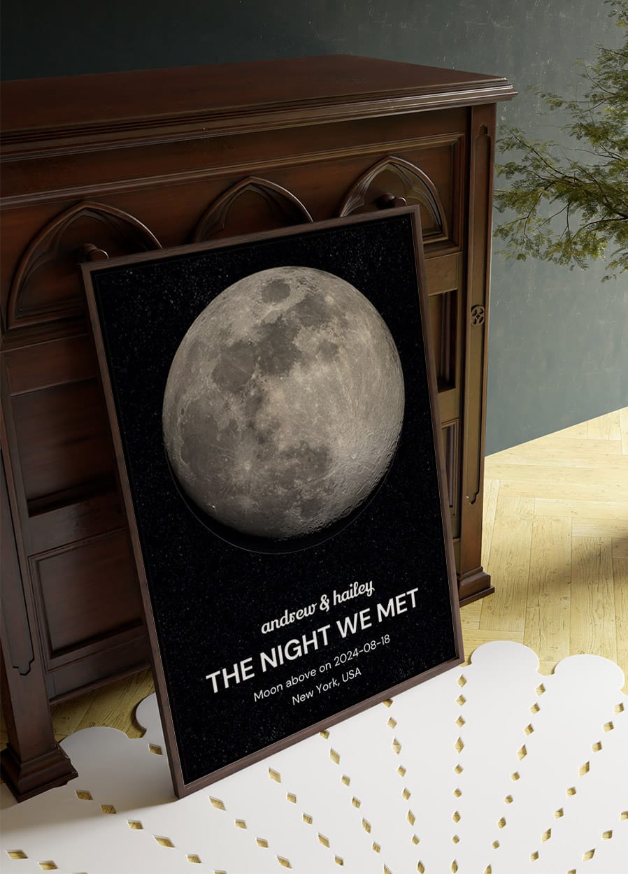 Custom Moon Phase Poster - Posterbox.dk