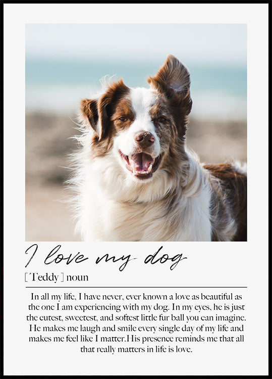 Custom Pet Portrait Poster - Posterbox.dk