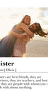 Custom Sister Definition Poster - Posterbox.dk