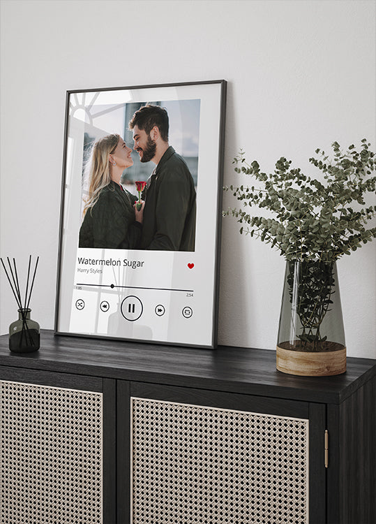 Custom Song Plaque Poster - Posterbox.dk