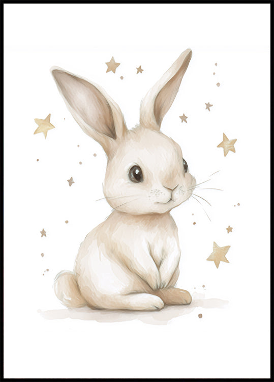 Cute Bunny Poster - Posterbox.dk