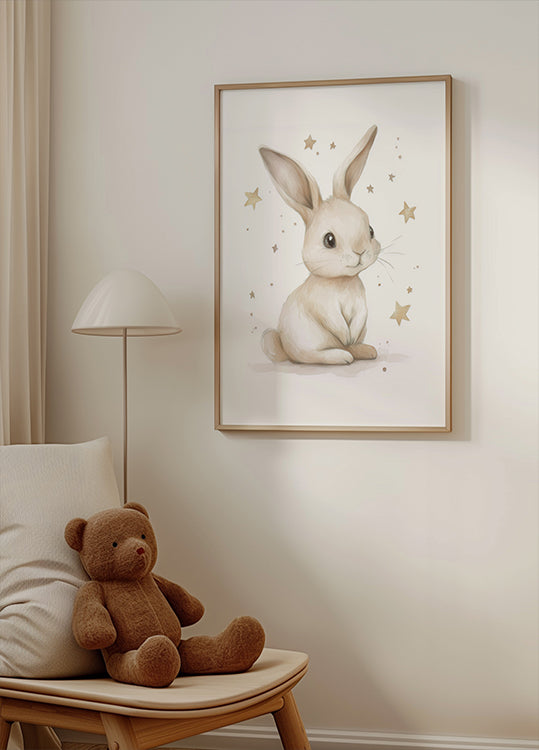 Cute Bunny Poster - Posterbox.dk
