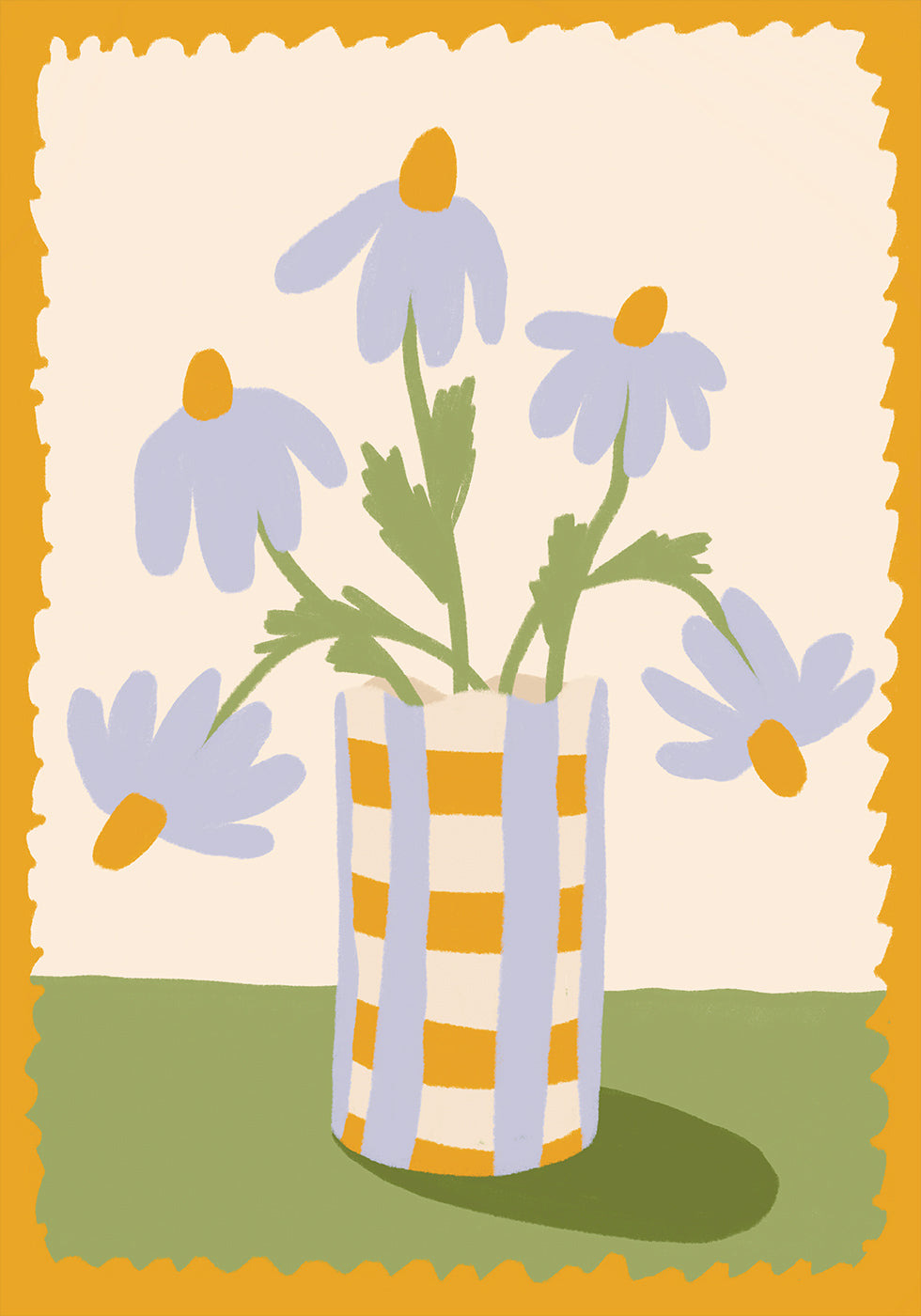 Cute Flowers in a Vase Poster - Posterbox.dk