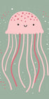 Cute Jellyfish Illustration Poster - Posterbox.dk