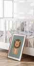 Cute Lion Illustration Poster - Posterbox.dk