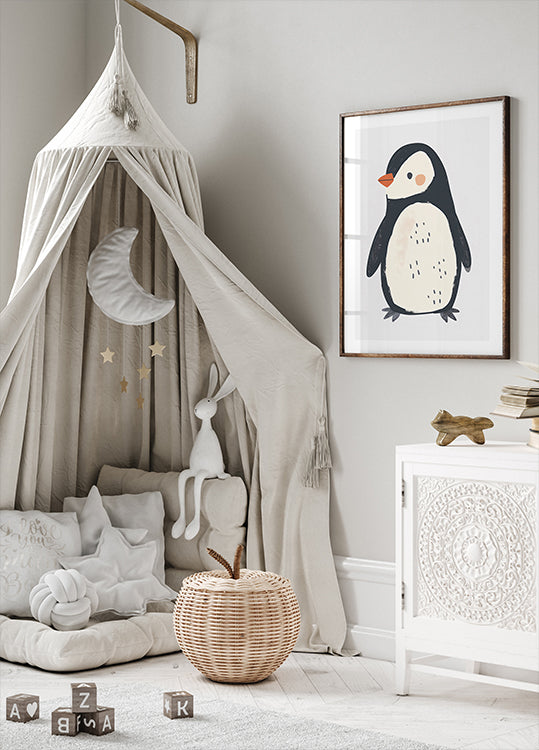 Cute Penguin Poster - Posterbox.dk