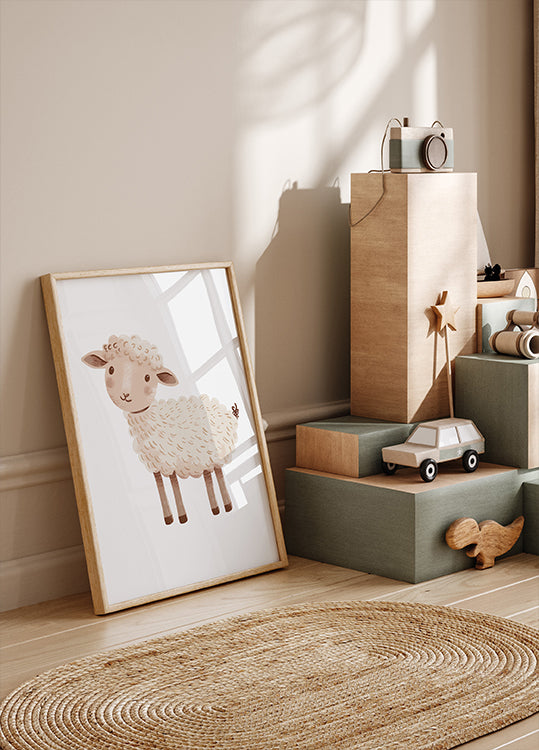 Cute Sheep Poster - Posterbox.dk