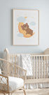 Cute Teddy Bear Moon Poster - Posterbox.dk