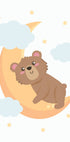 Cute Teddy Bear Moon Poster - Posterbox.dk