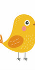 Cute Yellow Bird Illustration Poster - Posterbox.dk