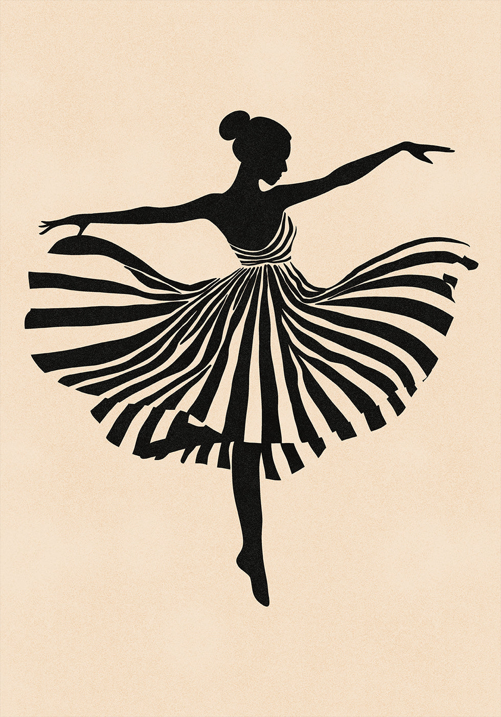 Dancing Silhouette Plakat - Posterbox
