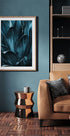 Dark Blue Agave Leaves Poster - Posterbox.dk