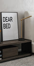 Dear Bed Typography Poster - Posterbox.dk