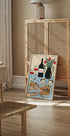 Dinner Table, French Wine and Cheese Setting Poster - Posterbox.dk