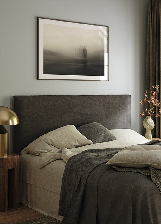 Disappearing Into the Fog, Shadow Man Poster - Posterbox.dk