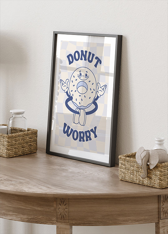 Donut Worry Poster - Posterbox.dk