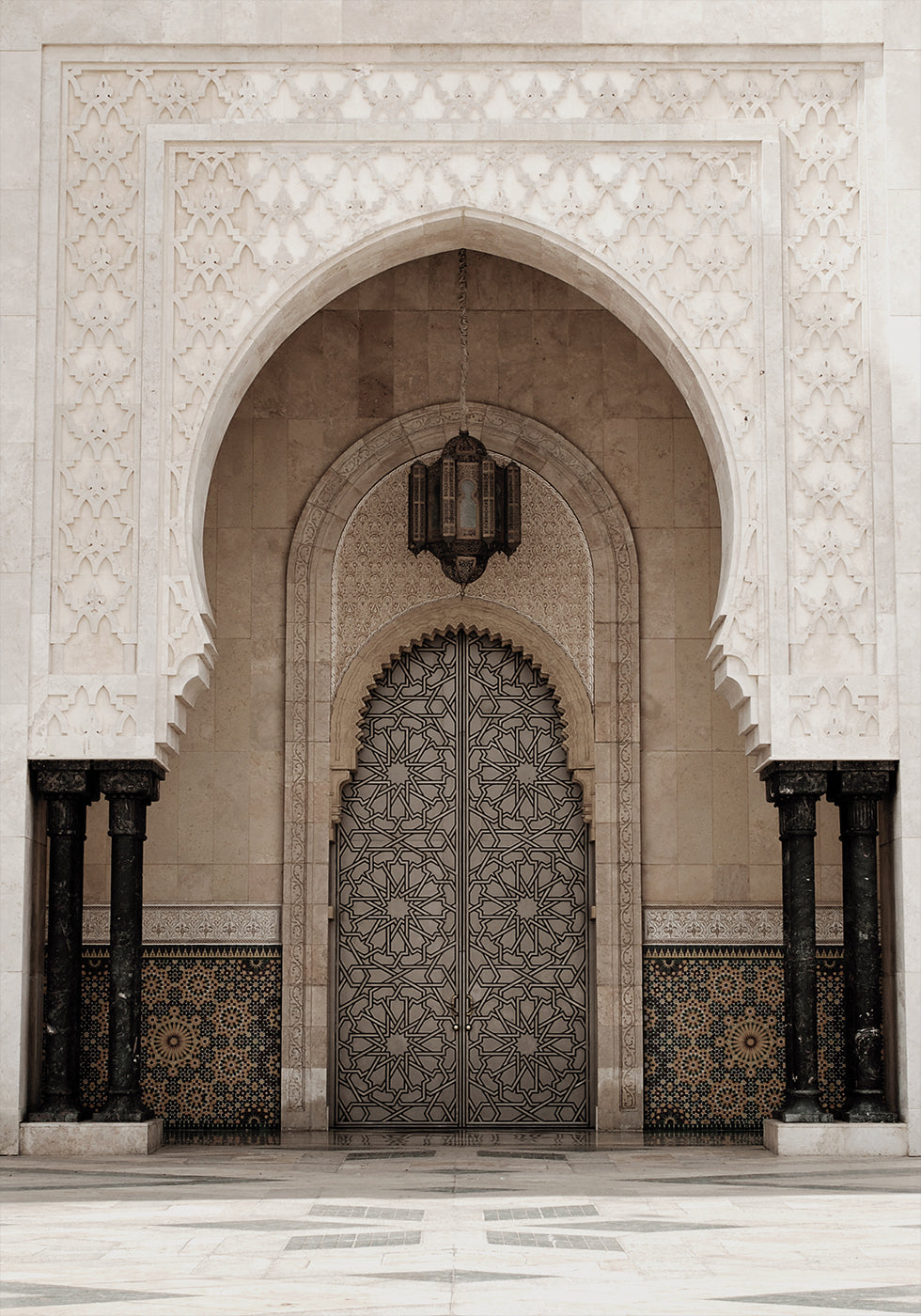 Door of the Hassan II Mosque, Casablanca Poster - Posterbox.dk