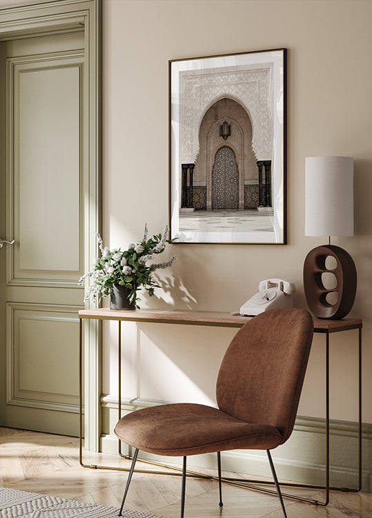 Door of the Hassan II Mosque, Casablanca Poster - Posterbox.dk