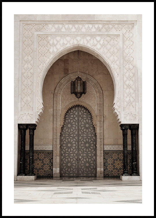 Door of the Hassan II Mosque, Casablanca Poster - Posterbox.dk