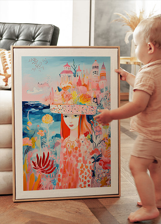 Dream Garden Girl Poster - Posterbox.dk