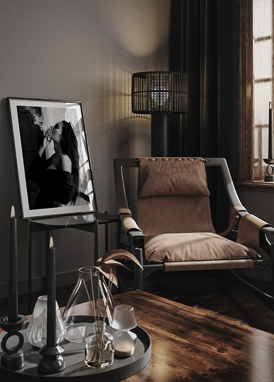 Elegance in Smoke and Shadow Poster - Posterbox.dk