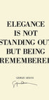 Elegance Quote Poster - Posterbox.dk