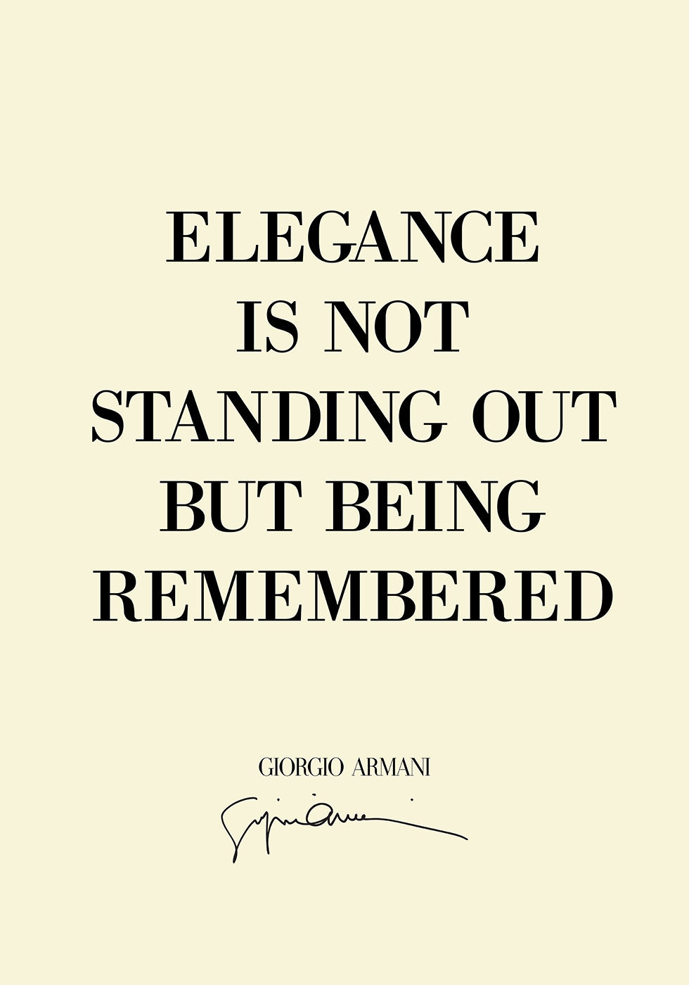 Elegance Quote Poster - Posterbox.dk
