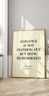 Elegance Quote Poster - Posterbox.dk