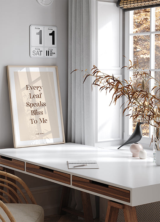 Every Leaf Speaks Poster - Posterbox.dk