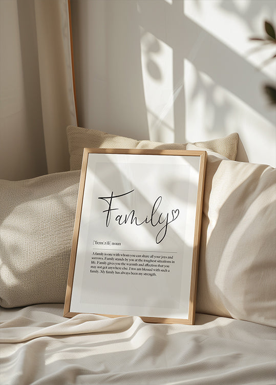 Family Definition Poster - Posterbox.dk