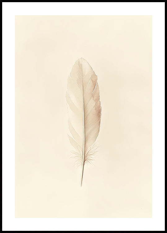 Feather Illustration Poster - Posterbox.dk