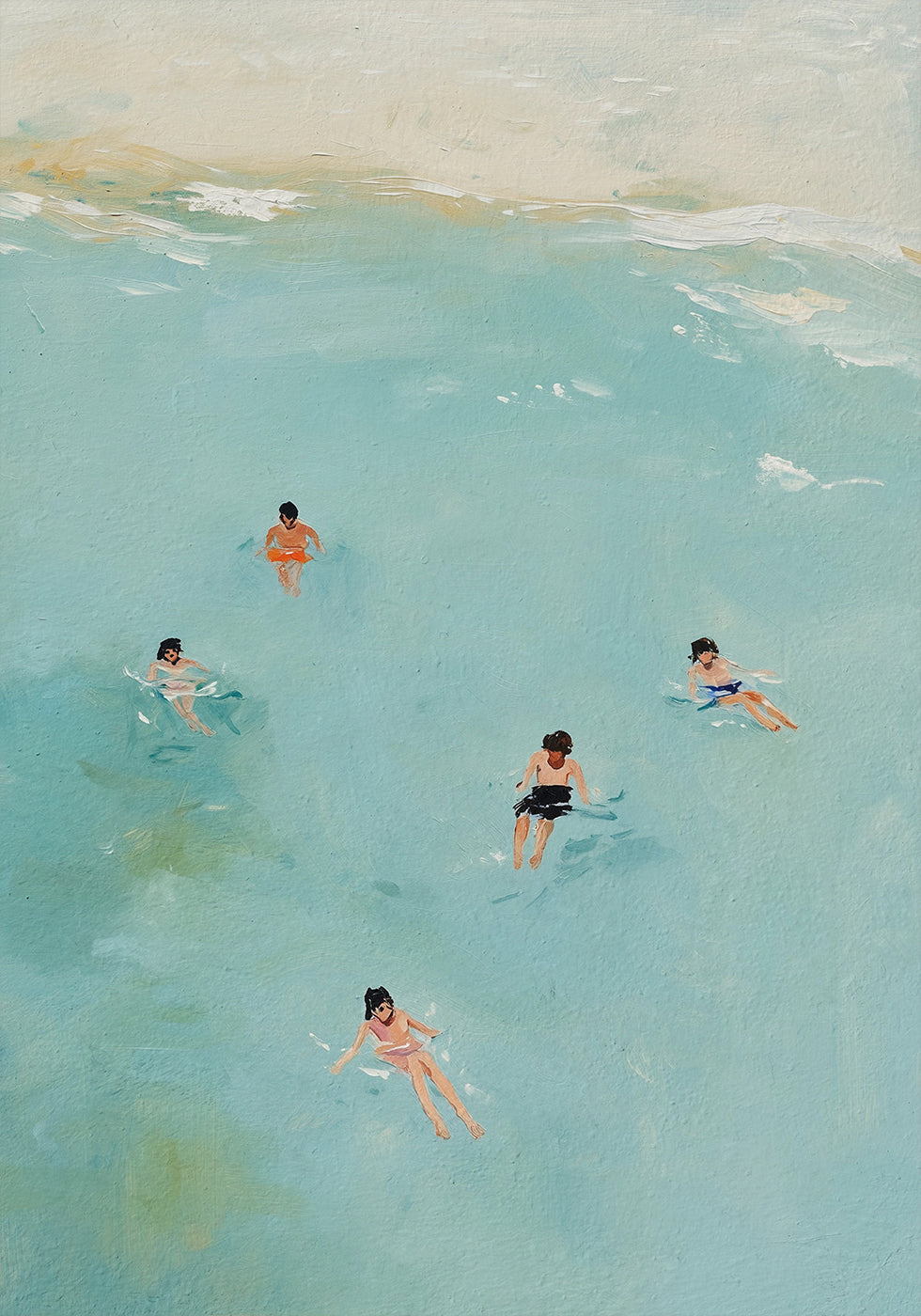 Floating in Aqua Waters Poster - Posterbox.dk