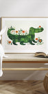Floral crocodile Poster - Posterbox.dk