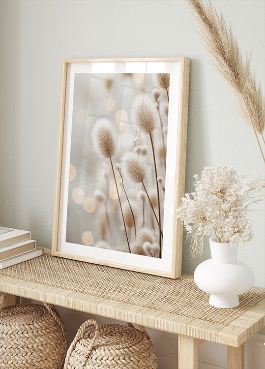 Fluffy Plant Stems Poster - Posterbox.dk