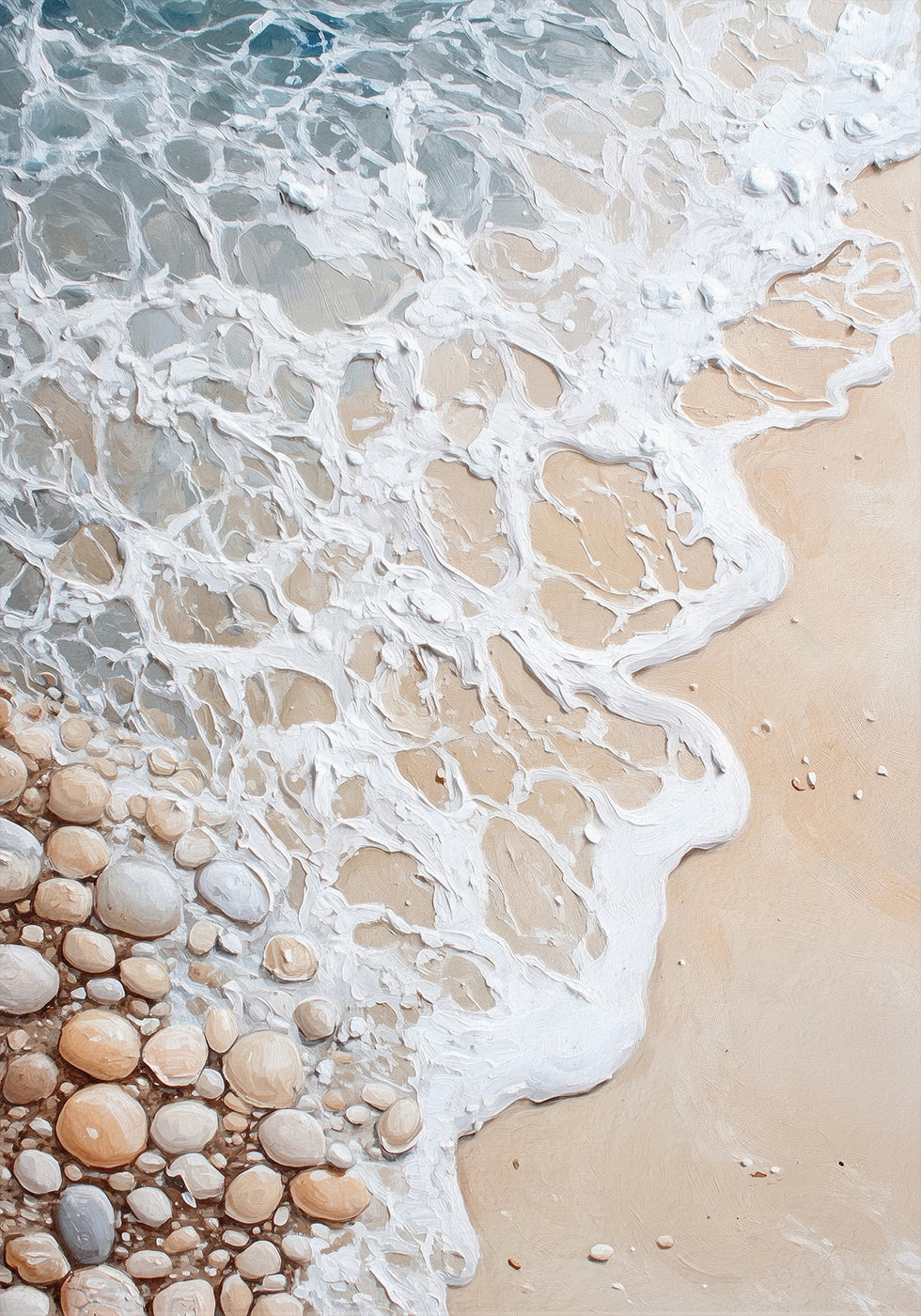 Foam and Pebbles Poster - Posterbox.dk