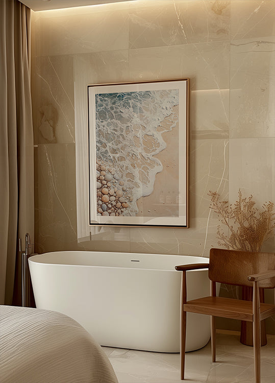 Foam and Pebbles Poster - Posterbox.dk