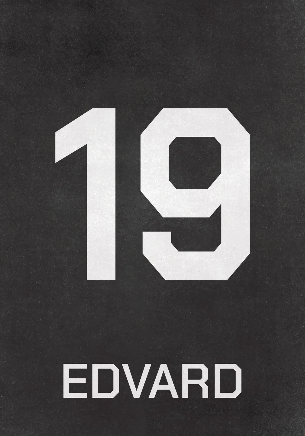 Football Number Poster - Posterbox.dk