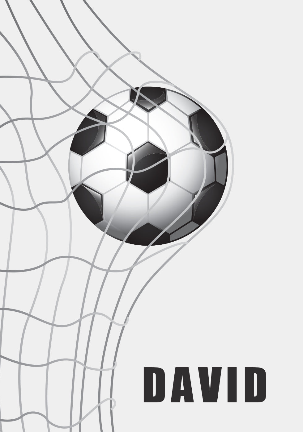 Football, Personalized Name Print Poster - Posterbox.dk