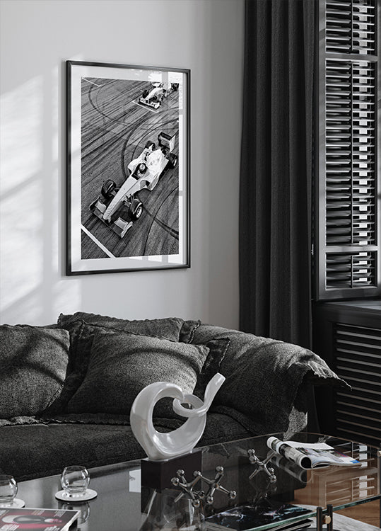 Formula Burnouts Poster - Posterbox.dk