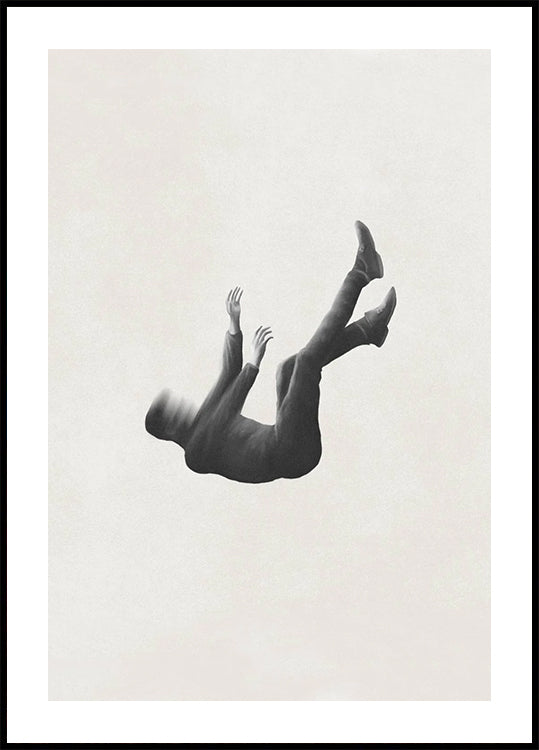 Free Falling, minimalist surreal Poster - Posterbox.dk