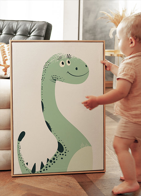 Friendly Dinosaur Poster - Posterbox.dk